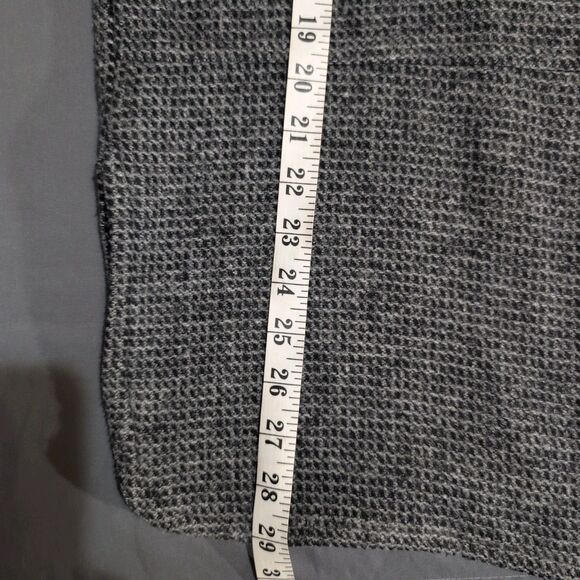 Vintage Coldwater Creek Cardigan Sweater Medium Wool Blend Black Grey Grandpa - Picture 7 of 10